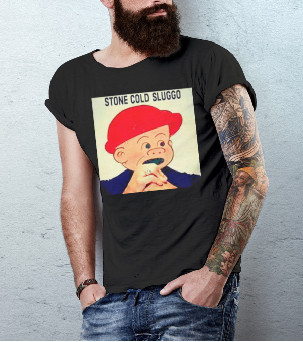 STONE COLD SLUGGO RED HAT CHARACTER HAND GESTURE T-Shirt