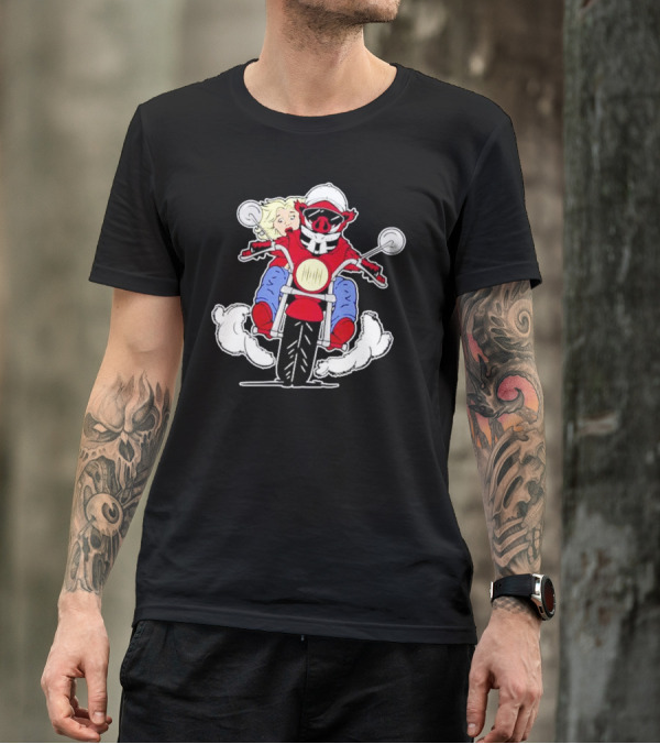 Arkansas Razorbacks Pig Riding Motorcycle With Passenger T-Shirt