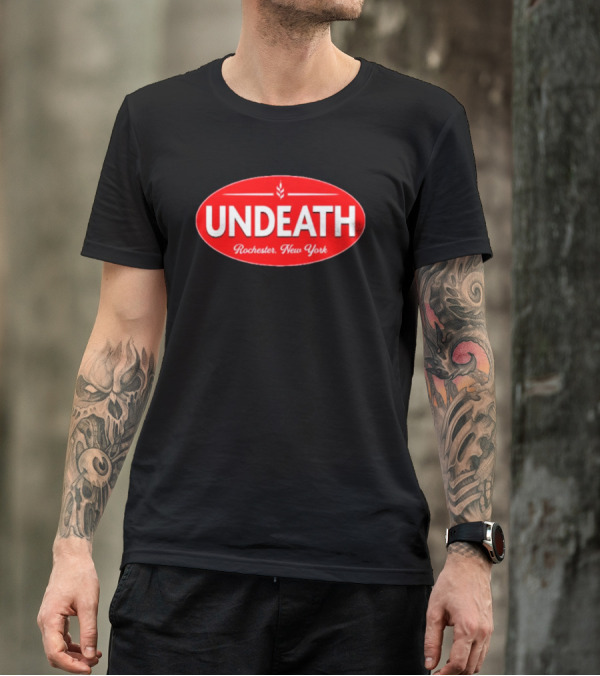 UNDEATH Rochester New York Red Oval Emblem T-Shirt