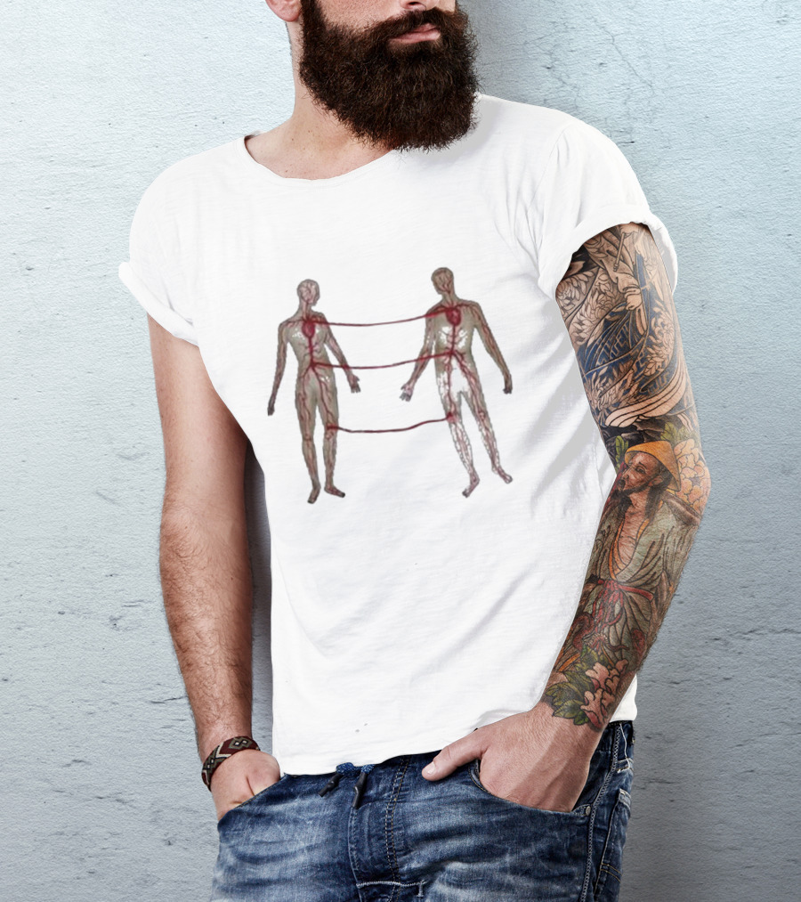 Marcos Alvarado Vascular Diagram Connected Figures T-Shirt
