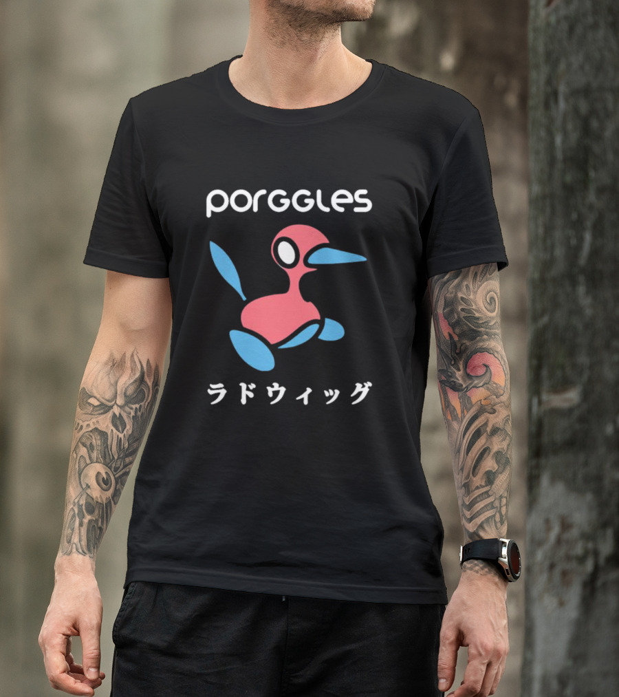 Porggles Ludwig Parody Pink Blue Bird T-Shirt