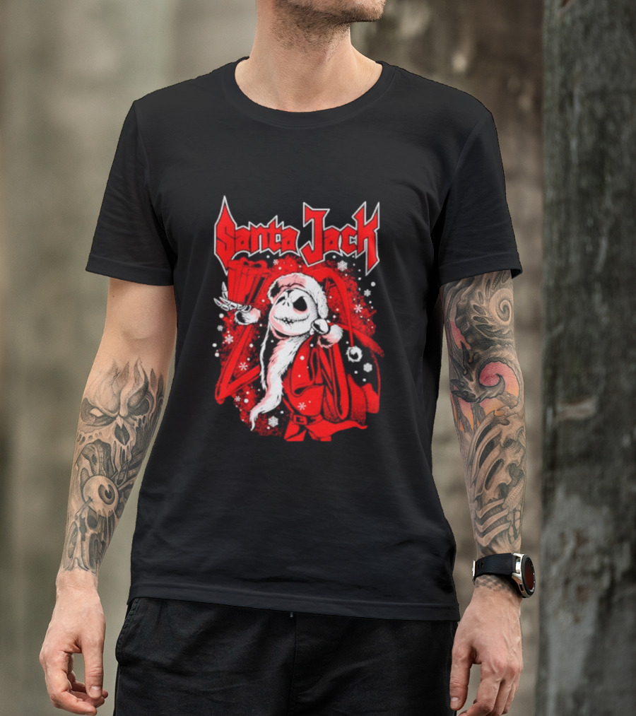 Santa Jack The Nightmare Before Christmas Jack Skellington T-Shirt