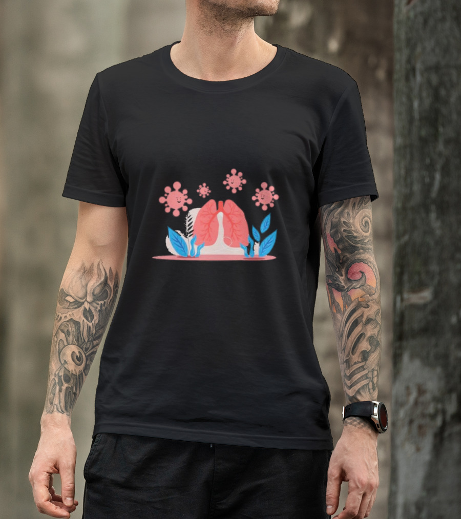 World Pneumonia Day Lungs And Germs Awareness T-Shirt