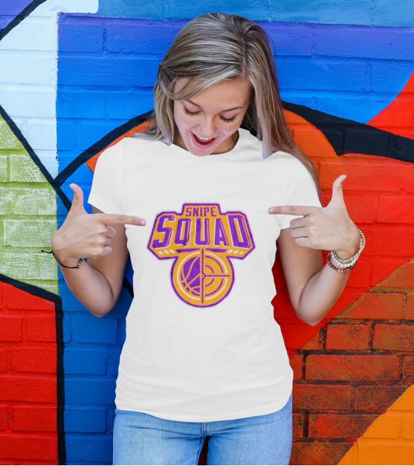 Snipe Squad Los Angeles Lakers Style Basketball Crosshair T-Shirt