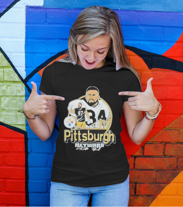 Pittsburgh Heyward 97 Football Steel City Bridge T-Shirt