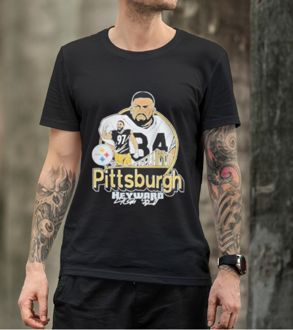 Pittsburgh Heyward 97 Football Steel City Bridge T-Shirt