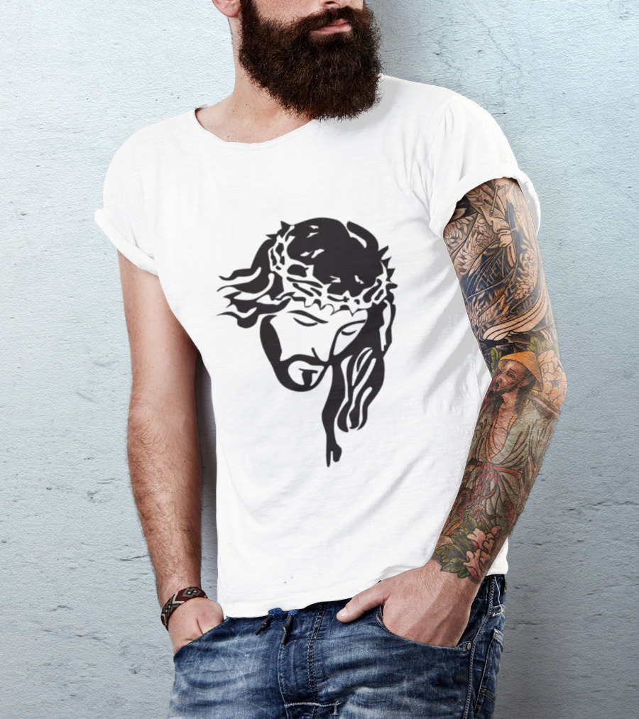 Jesus Christ Crown Of Thorns Christian T-Shirt