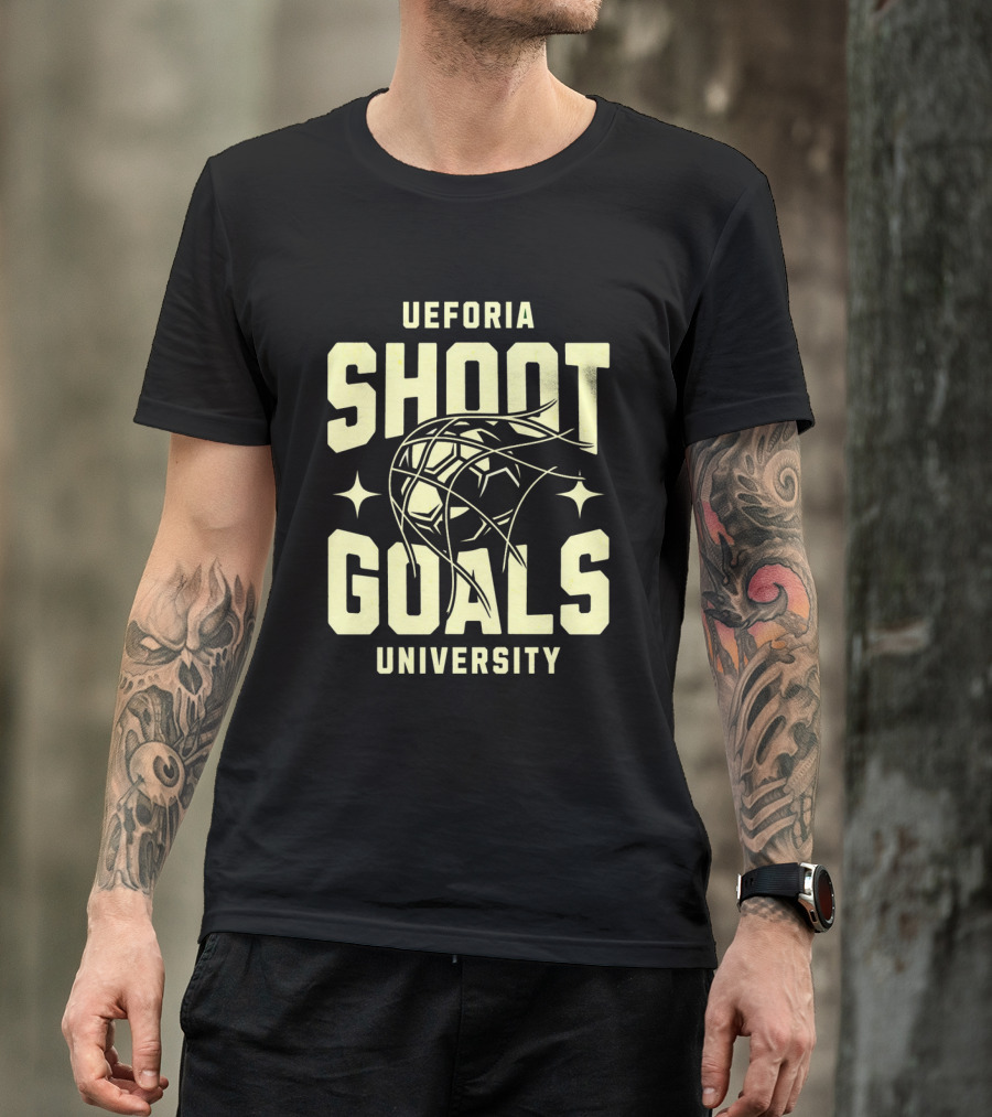 UEFORIA SHOOT GOALS UNIVERSITY Basketball T-Shirt