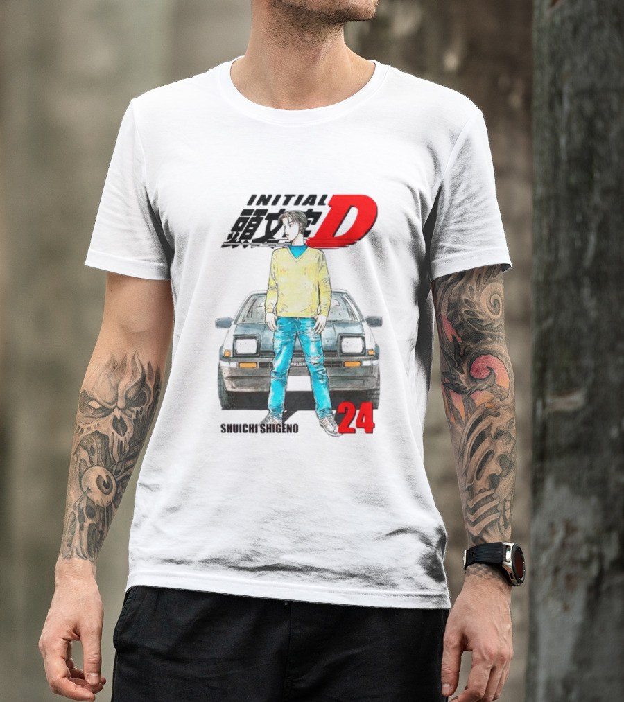 Initial D Shuichi Shigeno 24 T-Shirt
