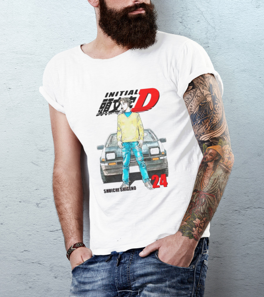 Initial D Shuichi Shigeno 24 T-Shirt