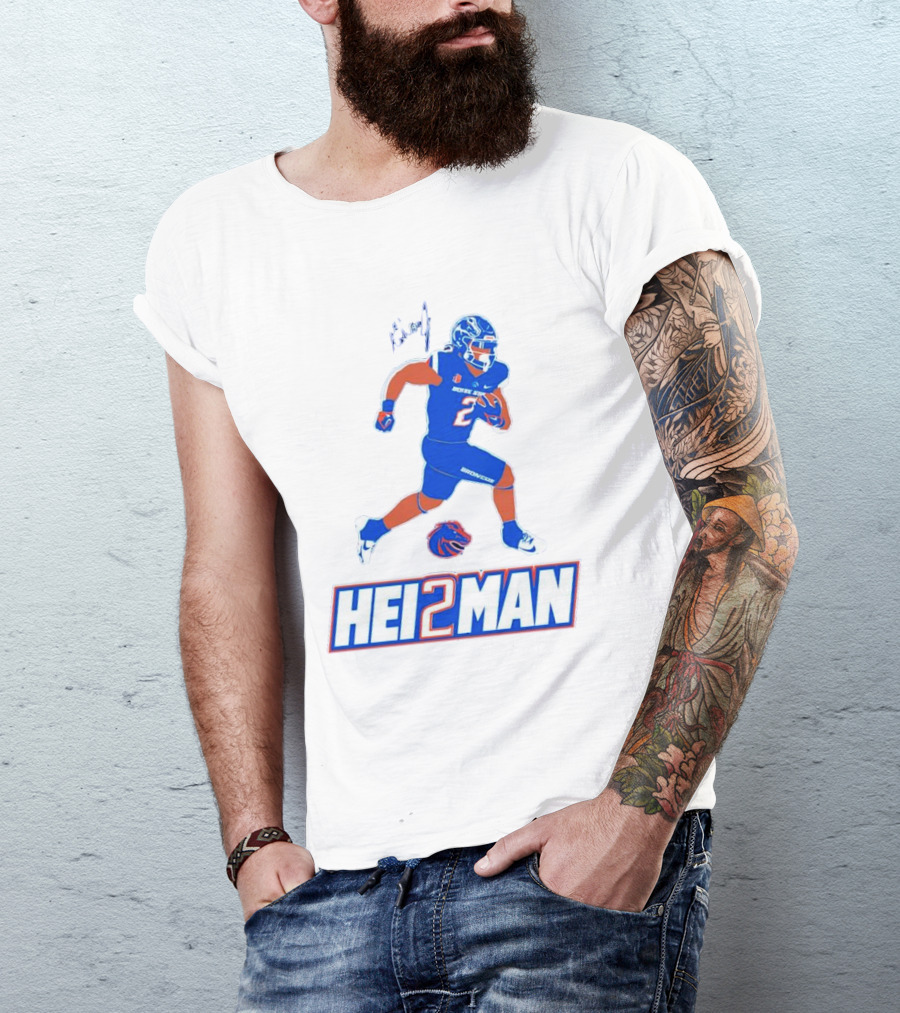 Ashton Jeanty Boise State Broncos Hei2man Football Player T-Shirt