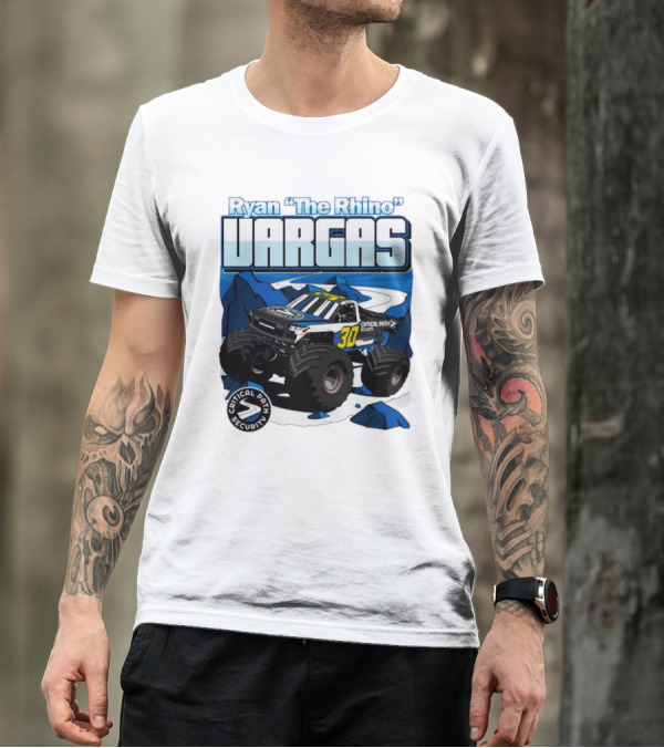Ryan The Rhino Vargas Capital Path Security Monster Truck T-Shirt