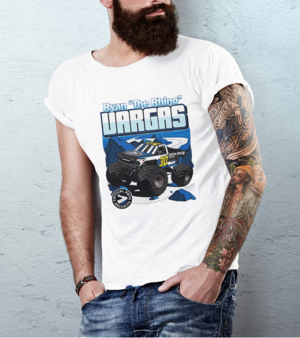 Ryan The Rhino Vargas Capital Path Security Monster Truck T-Shirt