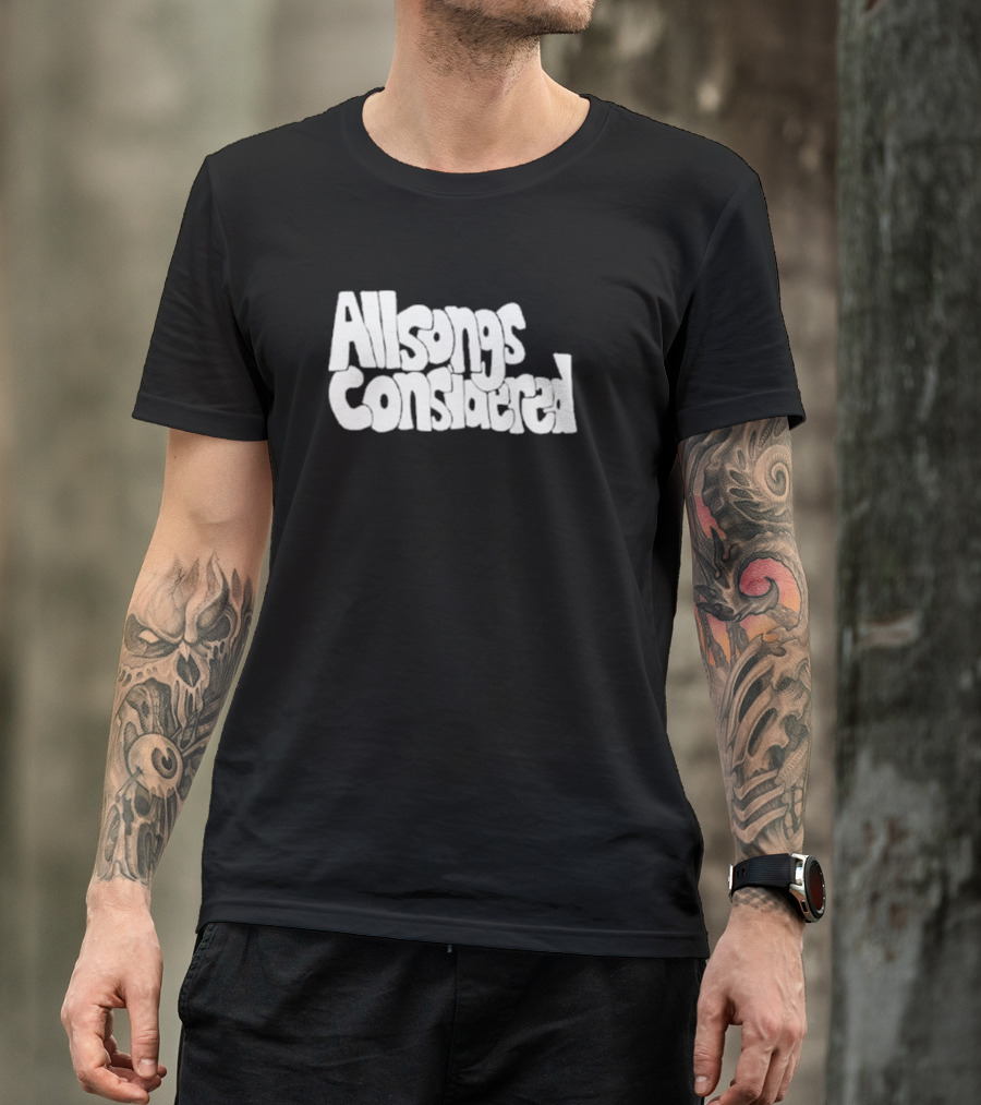 All Songs Considered Retro Typography T-Shirt