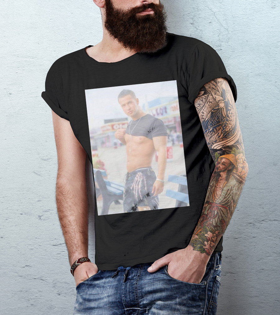 Jersey Shore Mike Sorrentino Style Boardwalk Photo T-Shirt