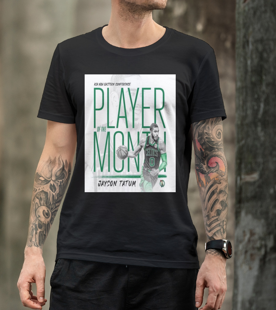 KIA NBA Eastern Conference Player Of The Month Jayson Tatum Celtics T-Shirt