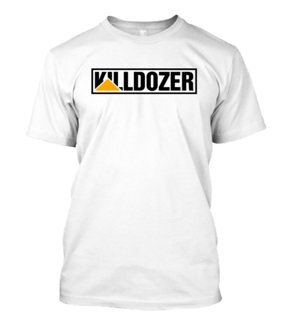 Killdozer Text With Yellow Triangle T-Shirt