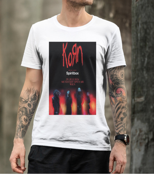 Korn Spiritbox Live At Metastadt Wien Open Air July 29 T-Shirt