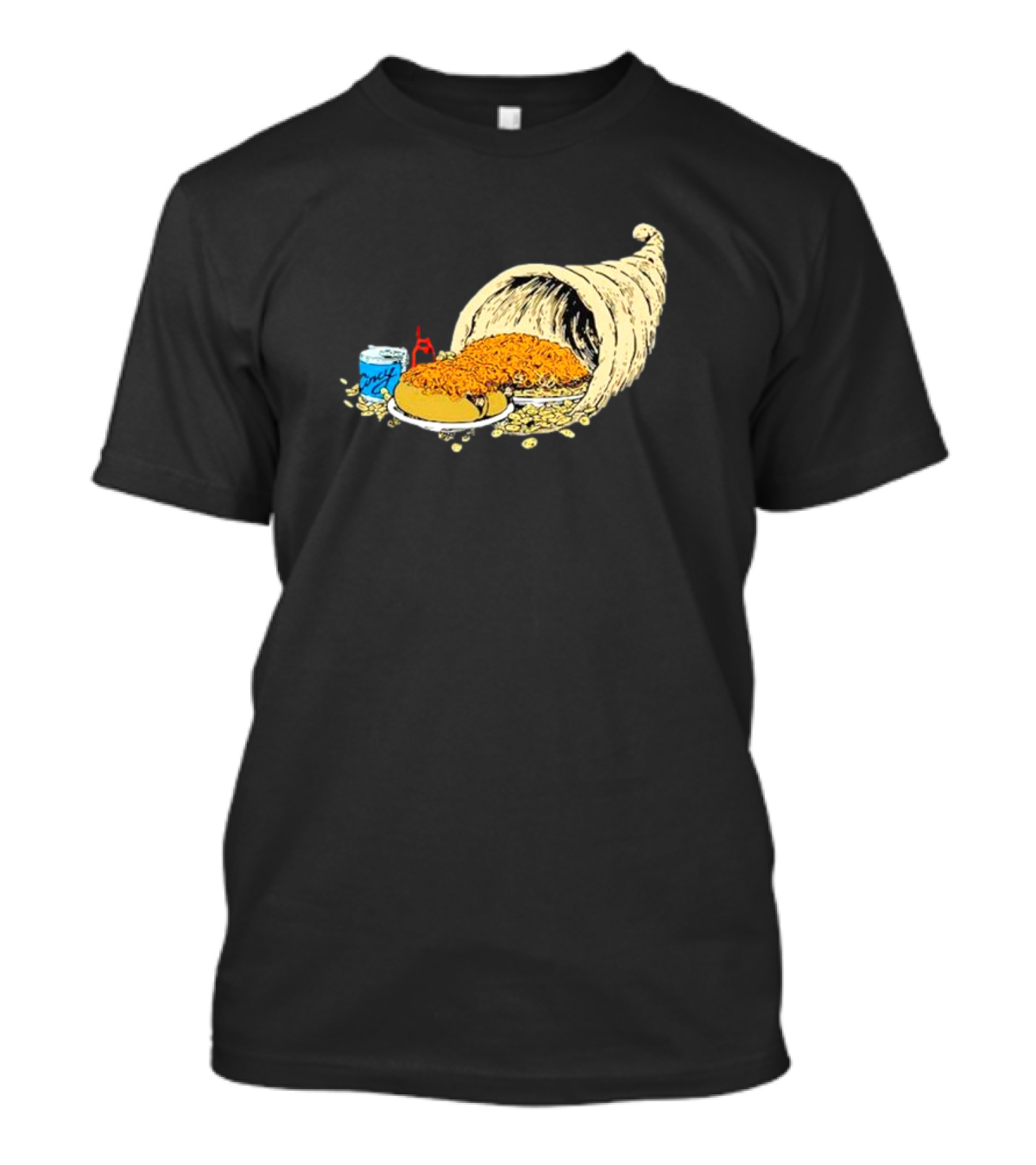 Cincy Copia Skyline Chili Cornucopia Cincinnati Iconic Meal T-Shirt