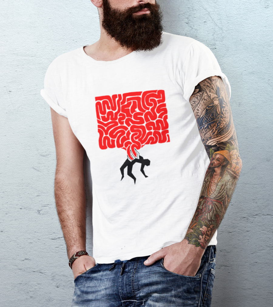 My Body Betrayed Me Red Maze Burden T-Shirt