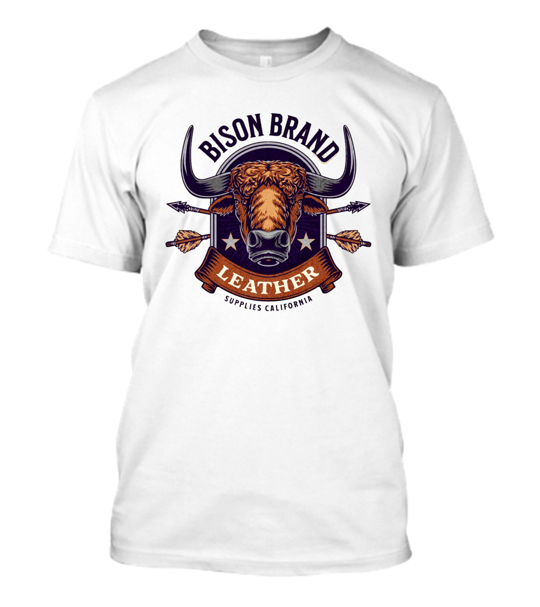 Bison Brand Leather Supplies California T-Shirt