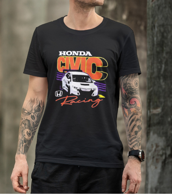 Honda Civic Racing Racecar T-Shirt
