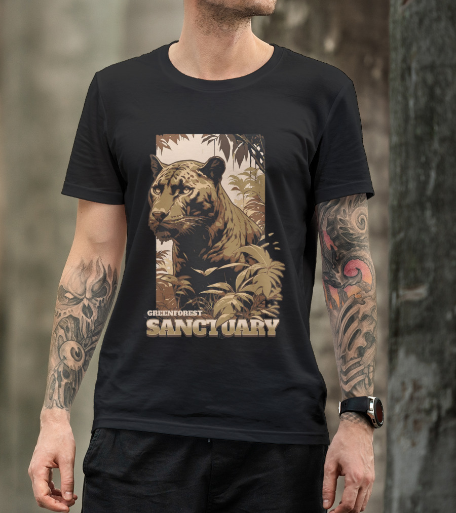 Greenforest Sanctuary Panther T-Shirt