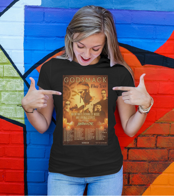 Godsmack Vibez Tour ’24 An Intimate Evening Of Music And Untold Stories Special Guest Bastian De Cruz T-Shirt