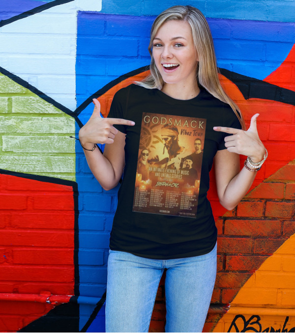 Godsmack Vibez Tour ’24 An Intimate Evening Of Music And Untold Stories Special Guest Bastian De Cruz T-Shirt