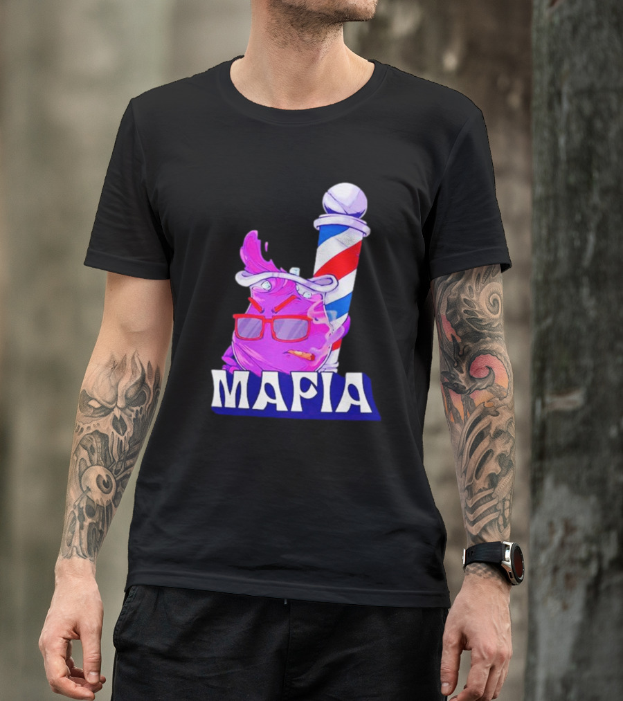 Cool Aiid Mafia Purple Barber Pole T-Shirt