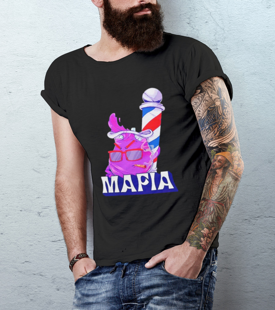 Cool Aiid Mafia Purple Barber Pole T-Shirt