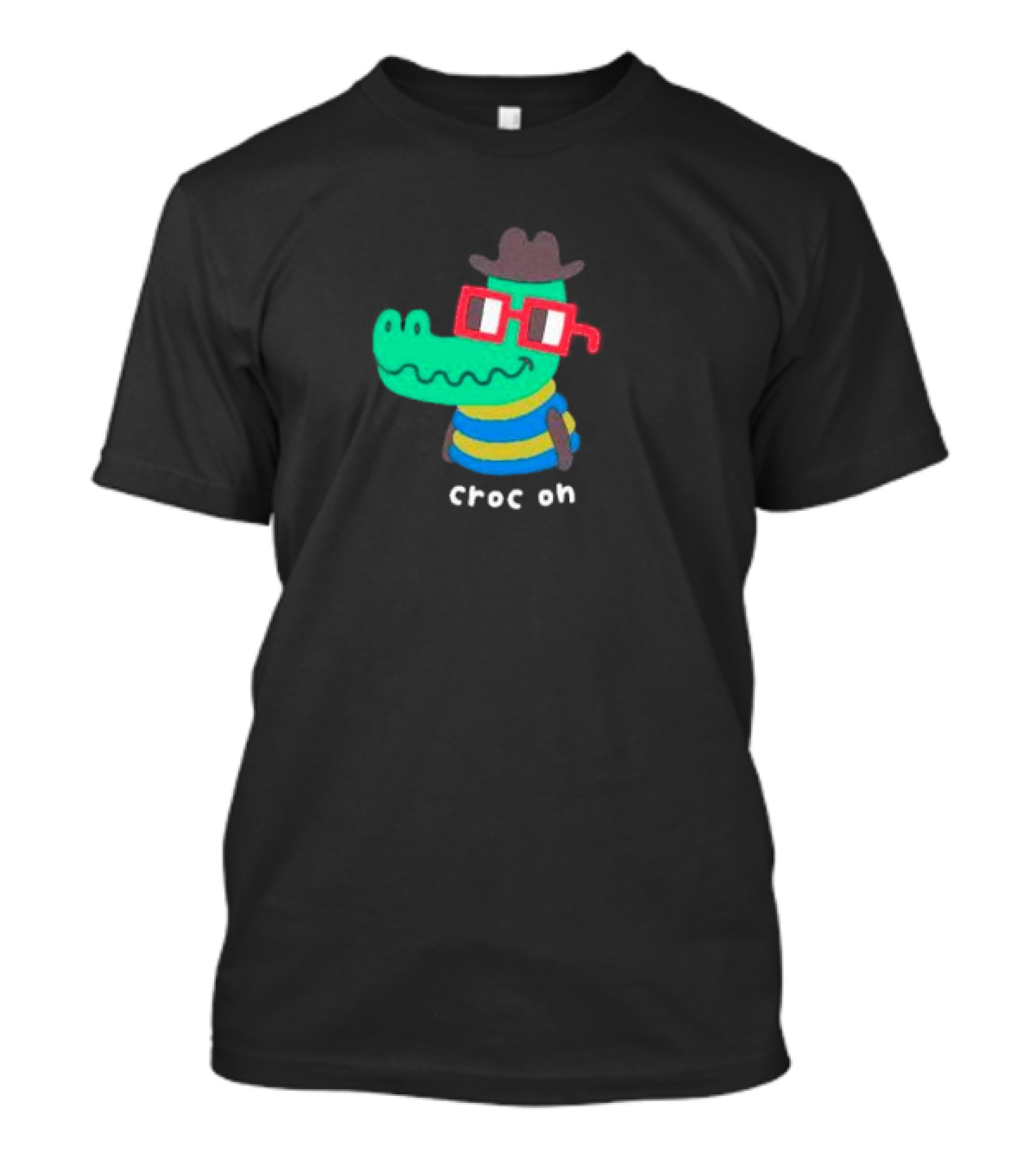 Nouns Croc On With Hat And Glasses T-Shirt