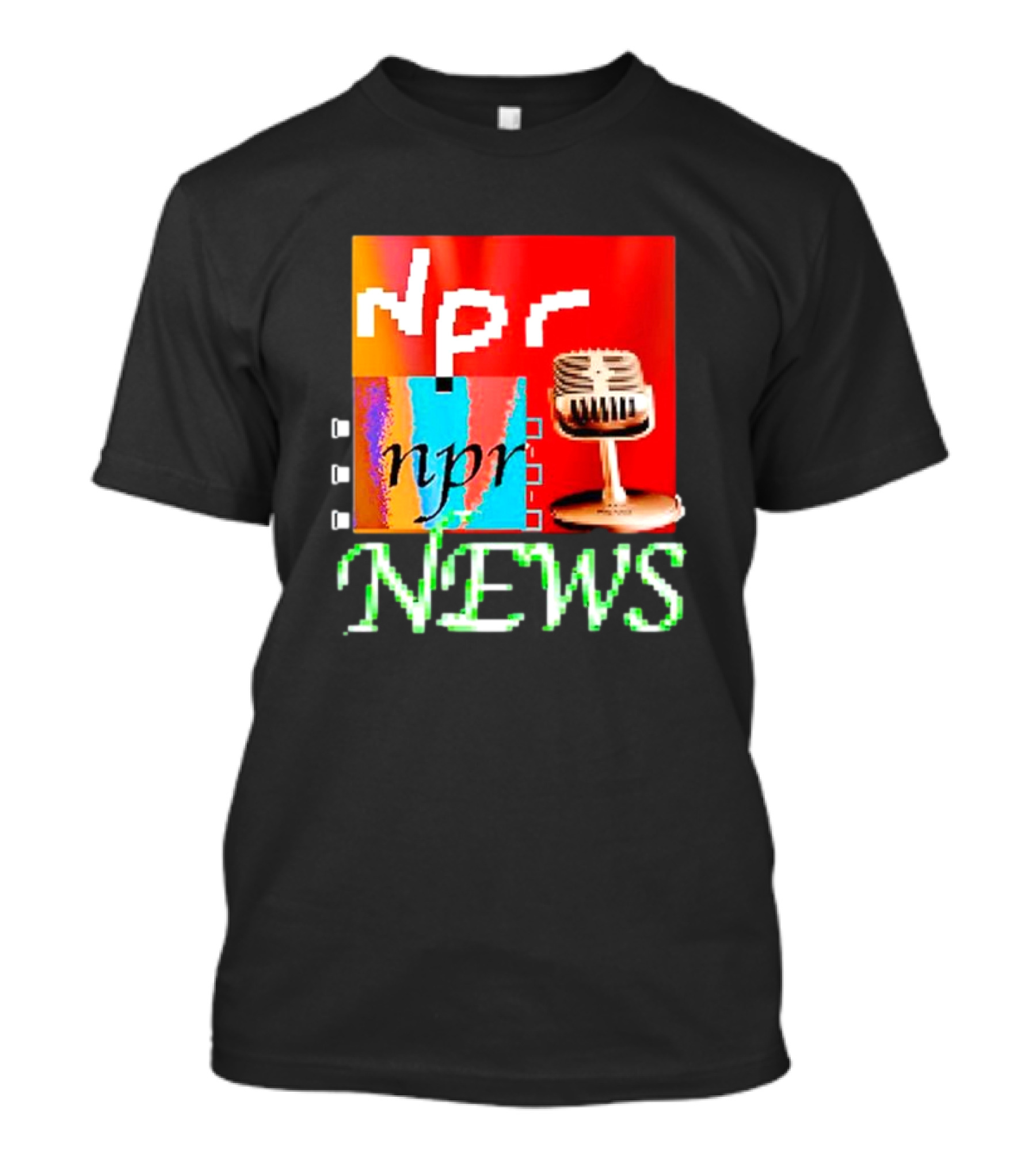 Npr Tiktok Npr News Microphone T-Shirt