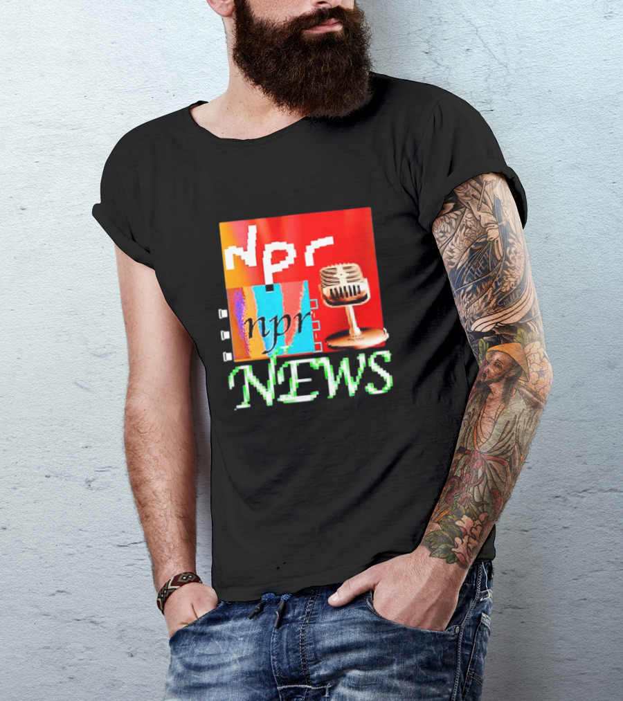 Npr Tiktok Npr News Microphone T-Shirt