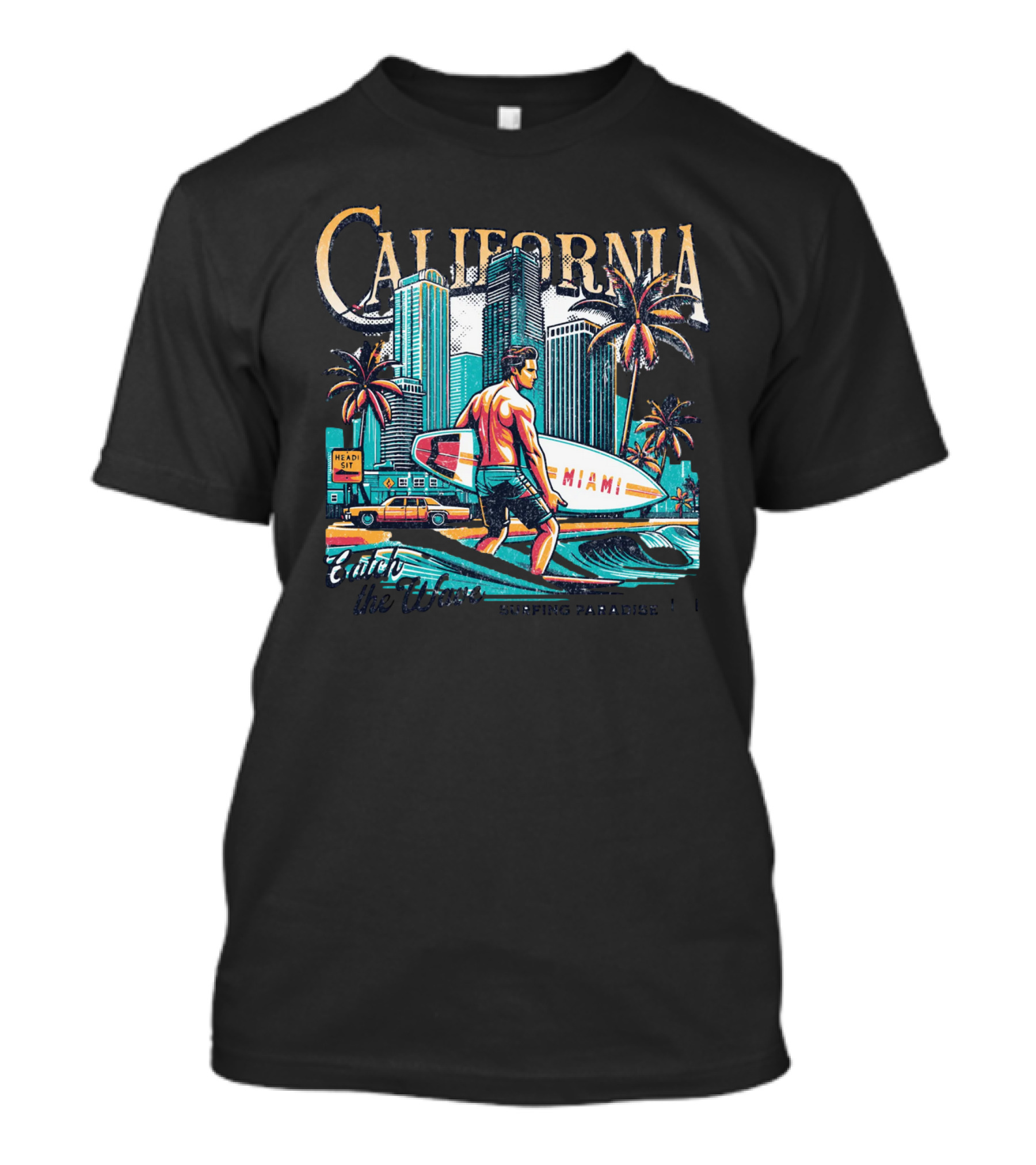California Miami Surfing Paradise Classic Vibes T-Shirt