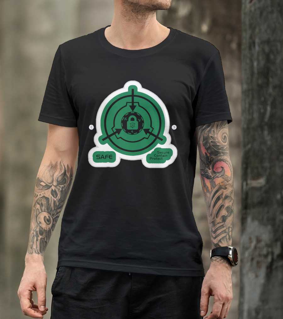 SCP Foundation Safe Classification Secure Contain Protect Lock T-Shirt