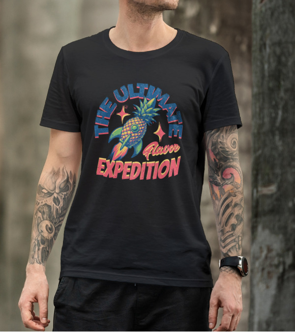 The Ultimate Flavor Expedition Pineapple Rocket Adventure T-Shirt