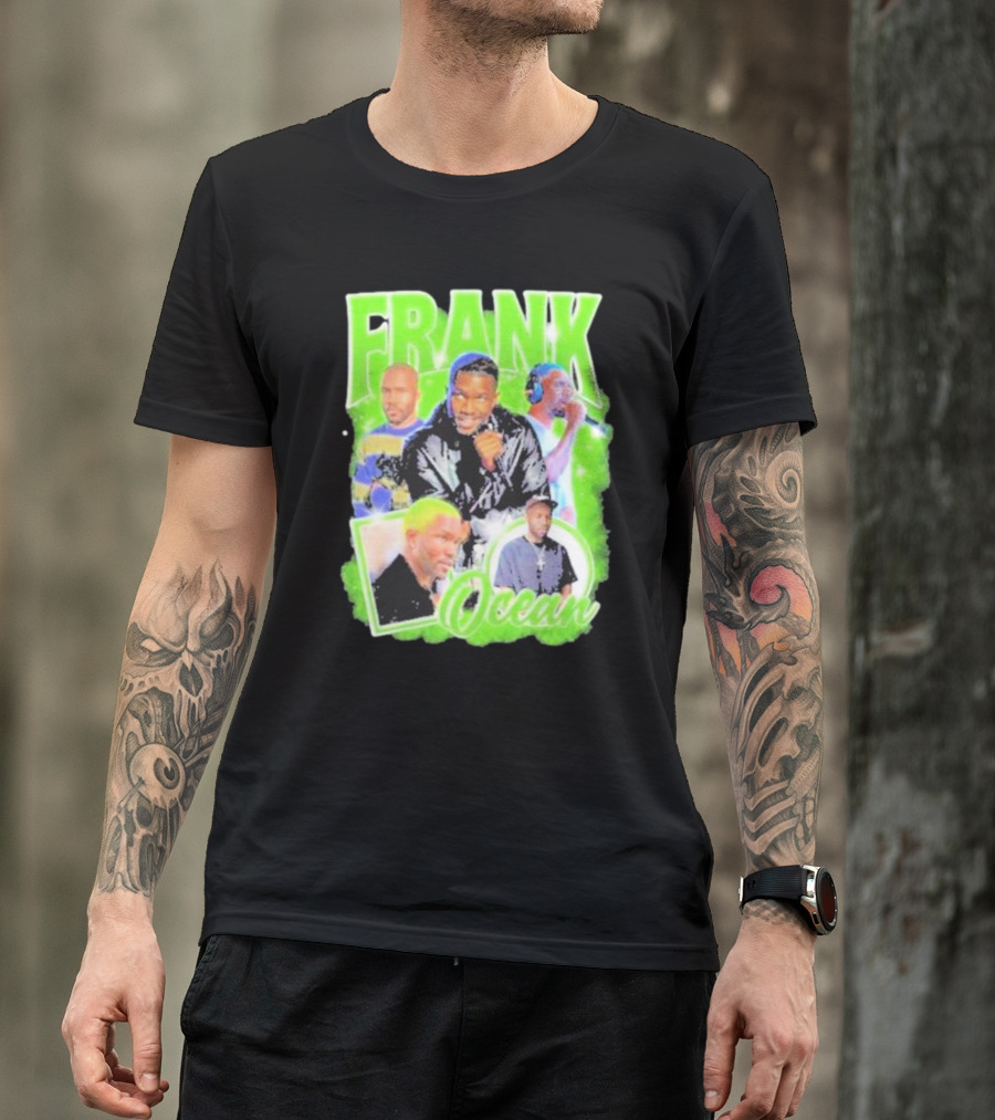 Frank Ocean Vintage Rap Music Collage T-Shirt