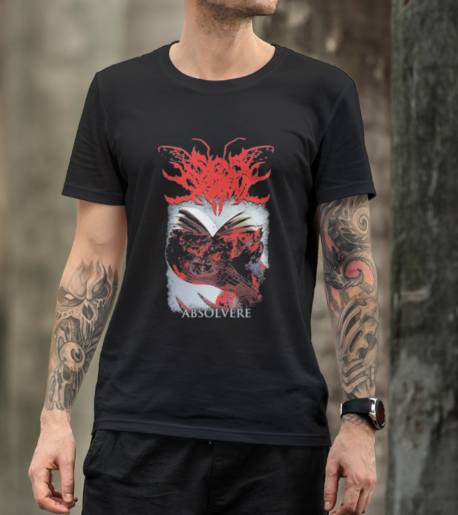 Absolvere Blood Red Insignia With Skull And Insect T-Shirt