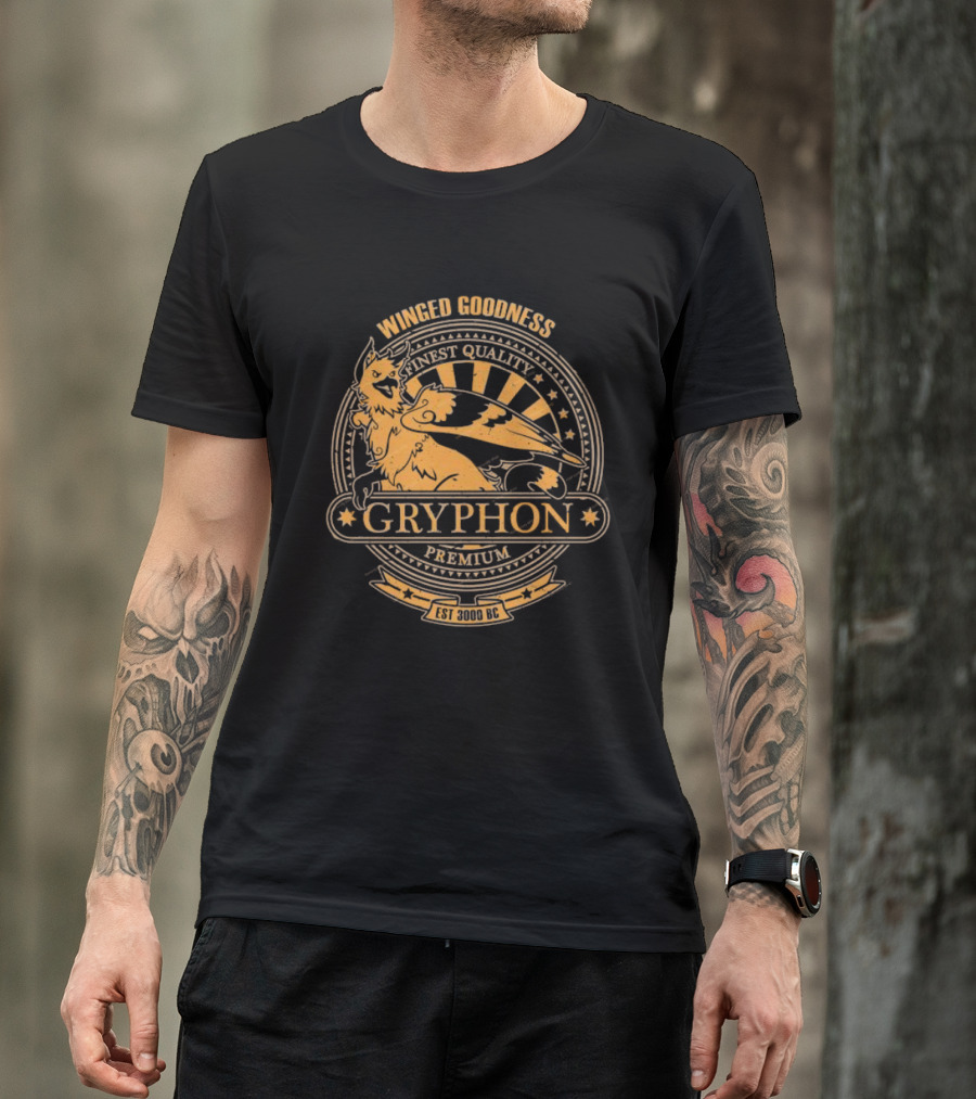 Gryphon Premium Winged Goodness Finest Quality Est 3000 BC T-Shirt