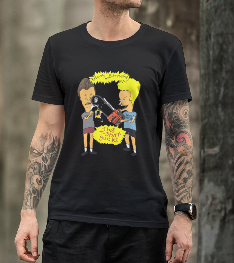 Beavis And Butt-head Death Rock This T-Shirt Sucks Vintage 1994 T-Shirt