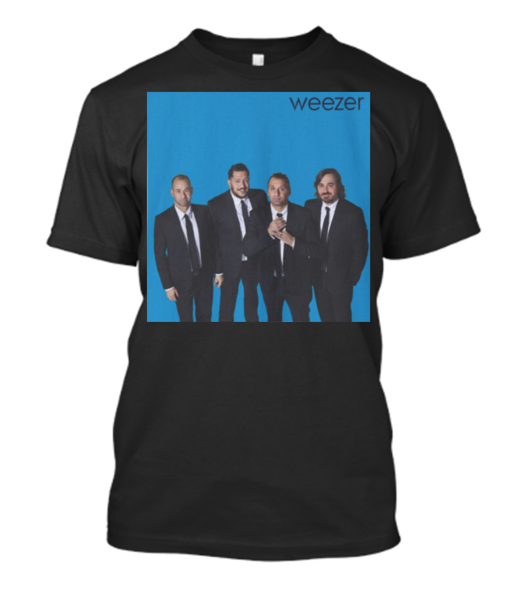 Weezer Impractical Jokers Blue Album Cover Homage T-Shirt