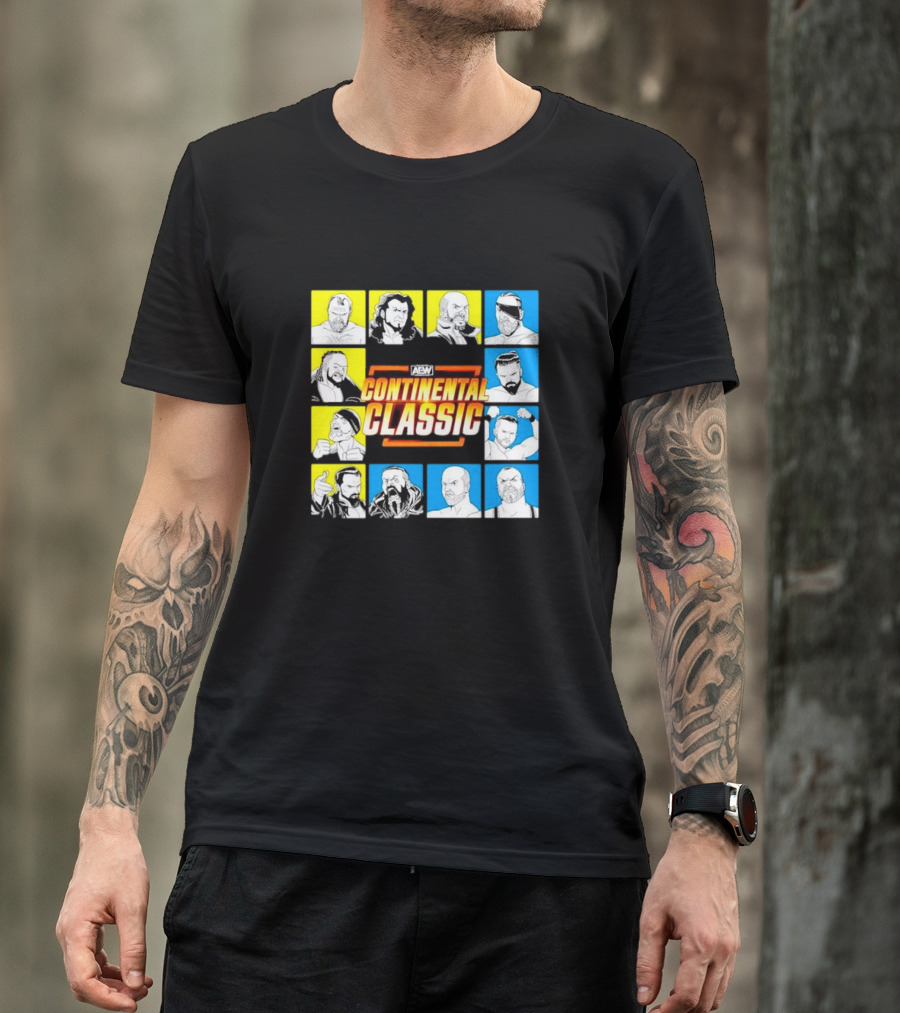 AEW Continental Classic Wrestling Tournament Lineup T-Shirt