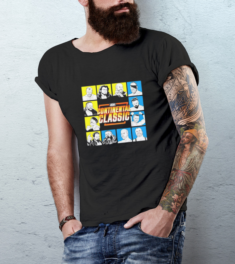 AEW Continental Classic Wrestling Tournament Lineup T-Shirt