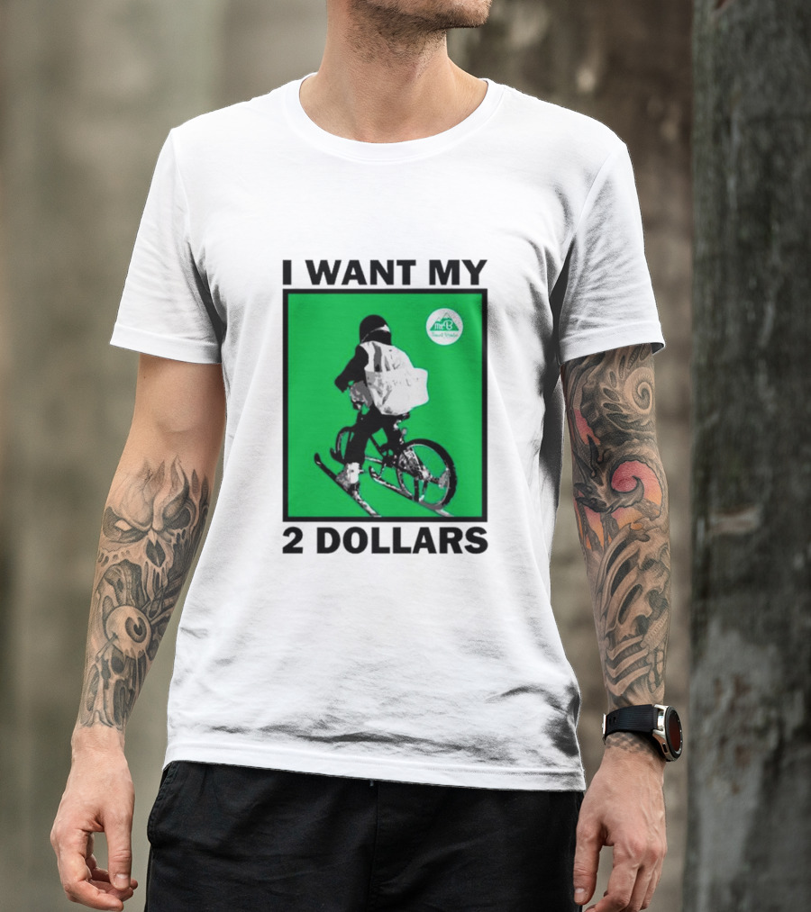 I Want My 2 Dollars Johnny Gasparini Ski Bike T-Shirt
