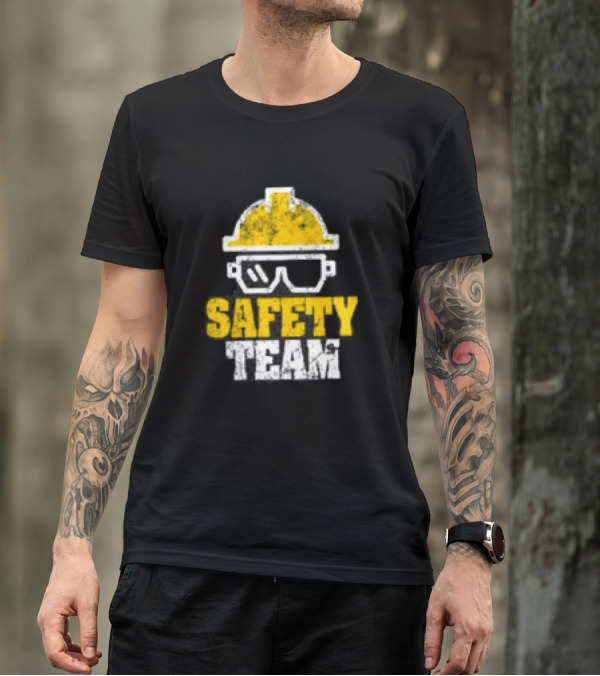Safety Team Occupational Safety Officer OSHA HSE Hard Hat And Safety Glasses T-Shirt