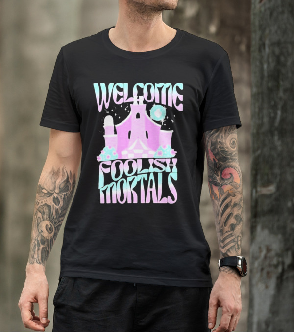 Welcome Foolish Mortals Haunted Mansion Pastel T-Shirt