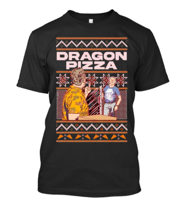 Dave Portnoy Dragon Pizza Vintage Style Graphic Scene T-Shirt