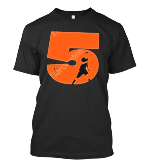 Sergio Number 5 Orange Soccer Player T-Shirt
