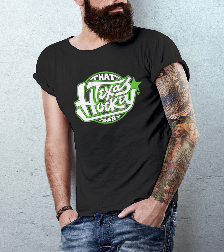 That's Texas Hockey Baby Bold Green Star T-Shirt